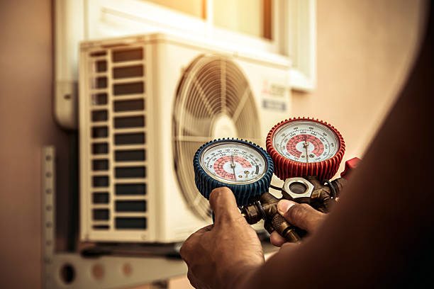 Professional Hvac technician working in Orwell, OH